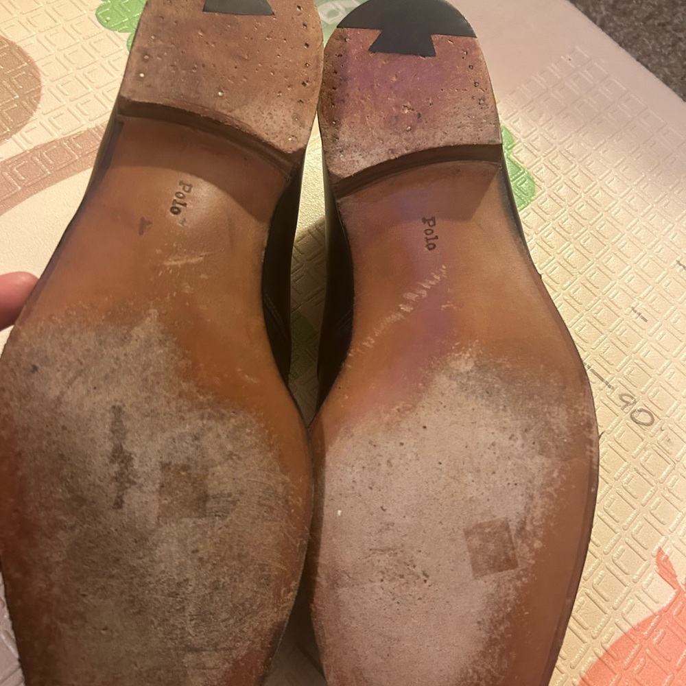 Ralph Lauren Black Leather Oxfords - Picture 8 of 10